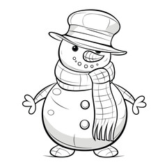 snowman with hat