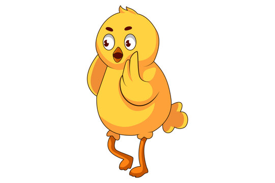 Cute Chick Character Design Illustration