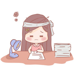 little pink girl work