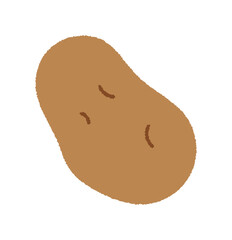 Obraz premium ジャガイモの手書きベクターイラスト／食べ物・炭水化物