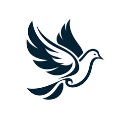 Obraz premium Dove isolated on white background 