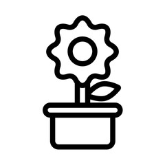 Floral flower pot