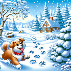 Christmas dog