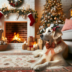 Christmas dog