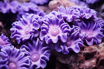 Anemone Purple Color Sea Creature Pattern: A Stunning Visual Display of Oceanic Elegance