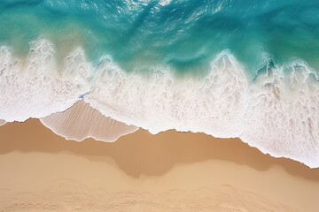 Beach Landscapes: Aerial View of Coastal Beauty - Stunning Beach Coastline Images