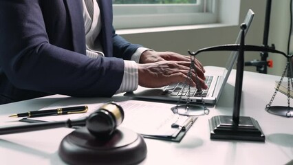 Consultation of businessman and lawyer or legal consultant having team meeting with client, law, justice, law book, good service cooperation concept.