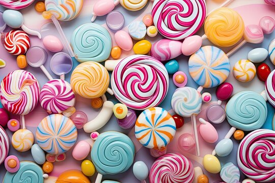 Candy wallpaper deals