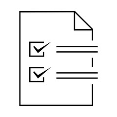 Checklist symbol icon