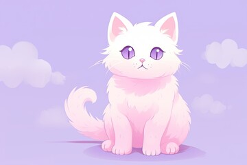 Cute Cat Wallpapers: Aesthetic Minimal Cute Pastel Collection