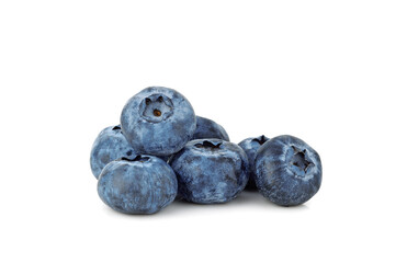 Blueberries isolated on white background
