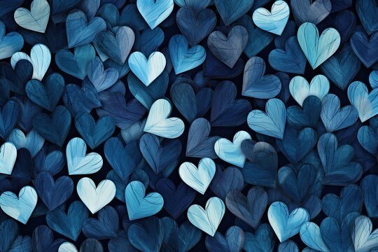 Blue Hearts Wallpaper: Stunning Texture Backdrop for a Delightful Visual Experience