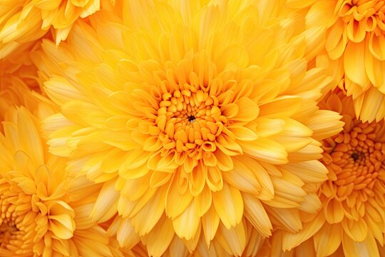 Marigold Yellow Color: Bright Flower Texture Image for Vibrant Floral Designs
