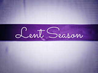 Lent Season,Holy Week and Good Friday concepts - Lent season text with purple vintage background....