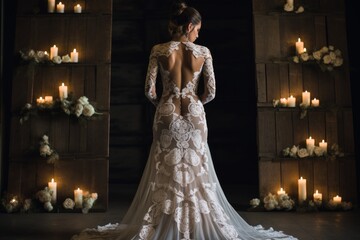 backless gown wedding inspired. Generative AI