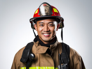  Portraits of American firemen
