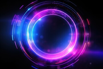 abstract futuristic background with pink blue glowing neon moving high speed wave lines and bokeh lights. Data transfer concept Fantastic wallpaper