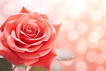 Red Rose Wallpaper: Soft Color and Blur Style Background Image