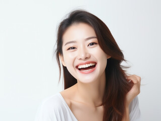 Naklejka premium isolated portrait in studio 