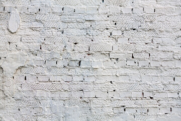 Background old wall with cracked paint.
