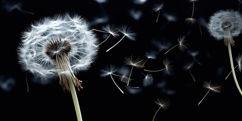 flying dandelions