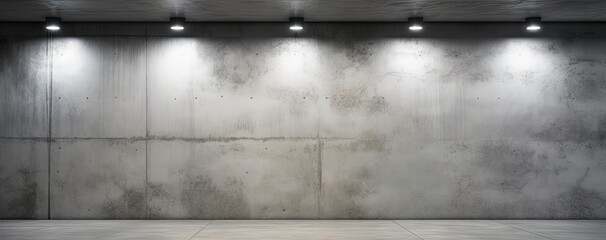 Empty concrete room. Designing shadows. Modern grunge gallery. Weathered beauty. Aged interior. Exploring tunnel. Dark corridor
