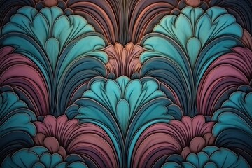 Vintage Trippy Retro Aesthetic Wallpaper: Fabric Texture Surface for Interior Wall Design