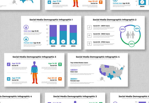 Social Media Demographic Infographic