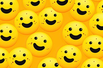 Seamless Modern Dotted Wallpaper Smiley Face: Enhancing Background with a Playful Charm