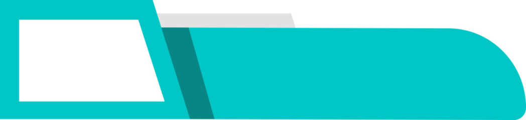 Obraz premium simple geometric lower third banner template