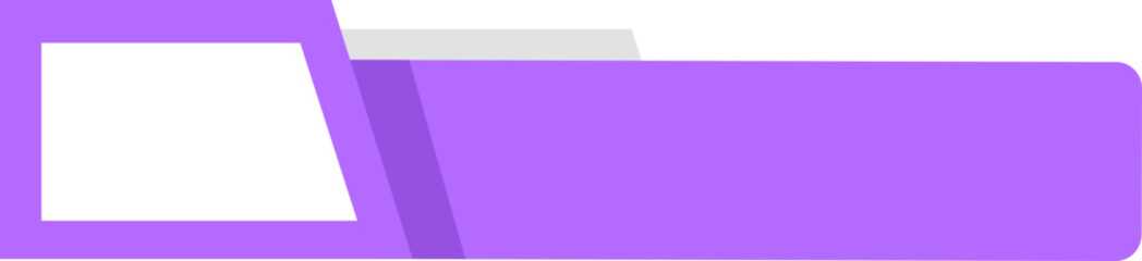 Obraz premium simple geometric lower third banner template