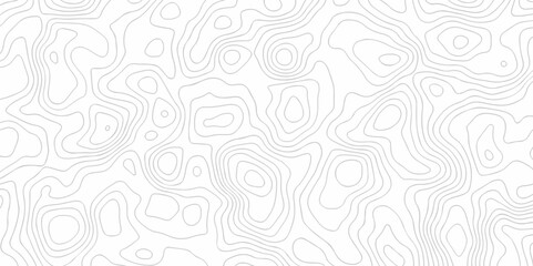 Abstract background with waves Topographic map. Geographic mountain relief. Abstract lines background. Contour maps. Vector illustration, Topo contour map white background, Topographic contour line.