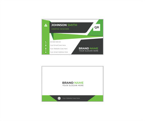 Business Card Layout. White and orange business cred template. Corporate Business .
