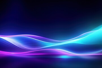 abstract futuristic background with pink blue glowing neon moving high speed wave lines and bokeh lights. Data transfer concept Fantastic wallpaper