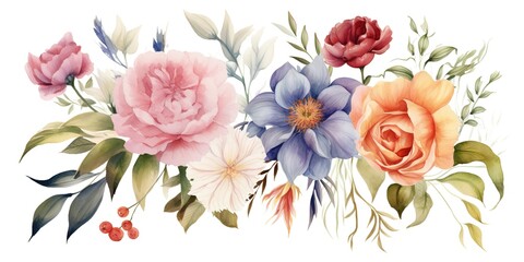 watercolor flowers