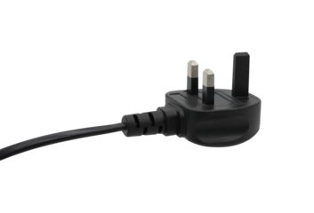 Electric plug isolated on transparent background (PNG File)
