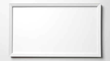 Mock-up of photo frame on wall. Modern concept. Copy space.