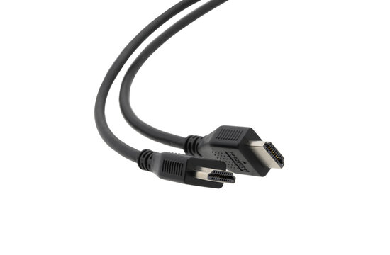 DMI cable connector on transparent background (PNG File)