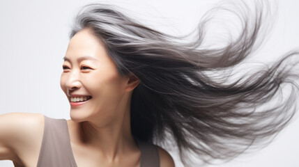 Naklejka premium Hair advertising images 