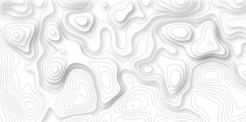 Seamless pattern with lines Topographic map. Geographic mountain relief. Abstract lines background. Contour maps. Vector illustration, Topo contour map on white background, Topographic contour lines.