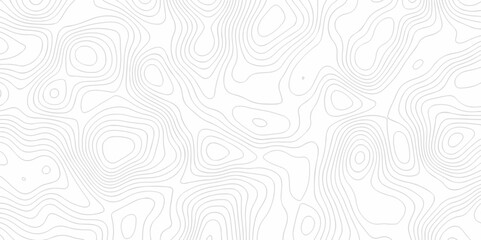 Fototapeta premium Abstract background with waves Topographic map. Geographic mountain relief. Abstract lines background. Contour maps. Vector illustration, Topo contour map white background, Topographic contour line.