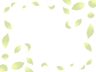 Foto op Plexiglas 葉が散らばる爽やかなフレーム背景 © mol