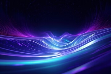 abstract futuristic background with pink blue glowing neon moving high speed wave lines and bokeh lights. Data transfer concept Fantastic wallpaper