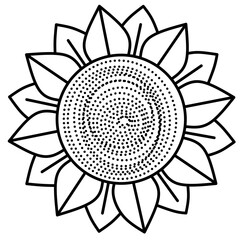 Sunflower icon. Premium Quality Insulated In Trendy Style. Vector illustration