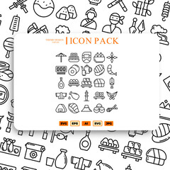 Fototapeta na wymiar Japan Icon Pack