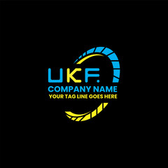 UKF letter logo vector design, UKF simple and modern logo. UKF luxurious alphabet design   - obrazy, fototapety, plakaty