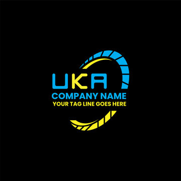 UKA letter logo vector design, UKA simple and modern logo. UKA luxurious alphabet design  
