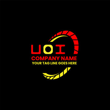 UOI letter logo vector design, UOI simple and modern logo. UOI luxurious alphabet design  