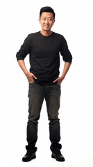 Fototapeta premium isolated portrait in studio 