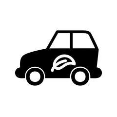 Car Glyph Icon pictogram symbol visual illustration